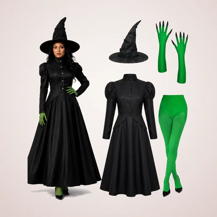 Lavender Witch Costume, 4 pieces, photo 1