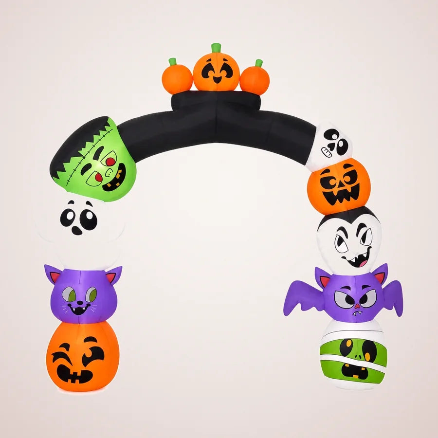 Devereux 8-Foot Pumpkin Inflatable Archway, photo 1