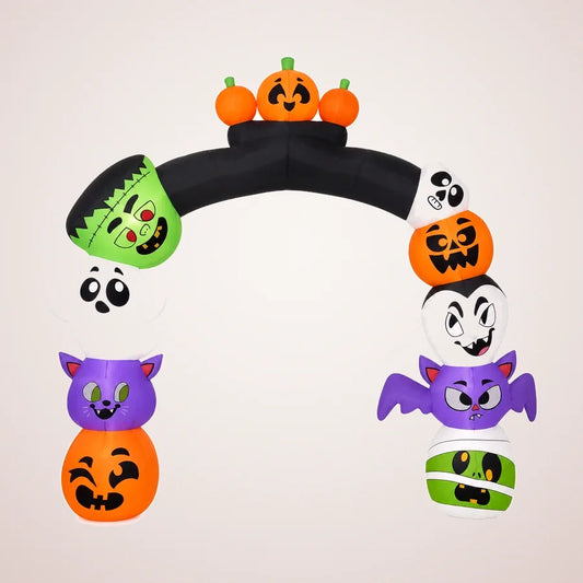 Devereux 8-Foot Pumpkin Inflatable Archway, photo 1
