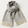 Herringbone Weave Wool-Feel Scarf