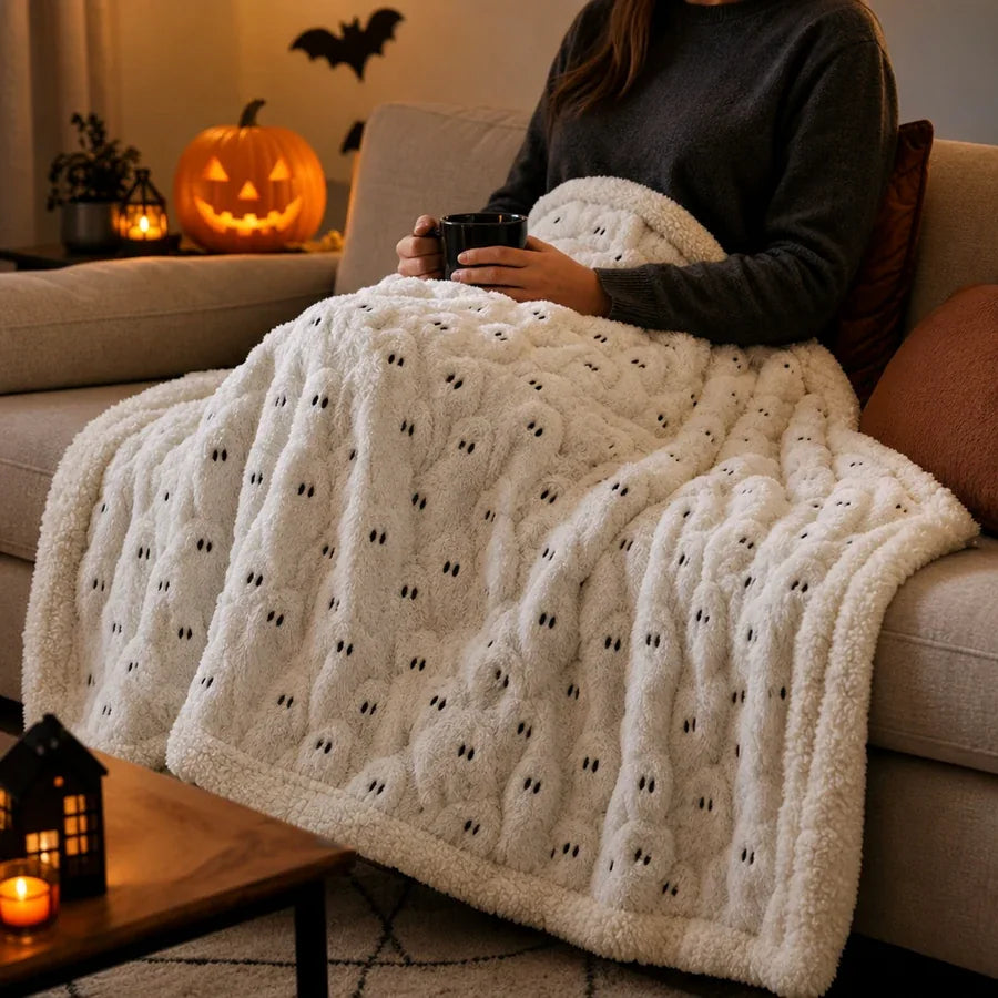 Neville Ghost Throw Blanket, photo 5